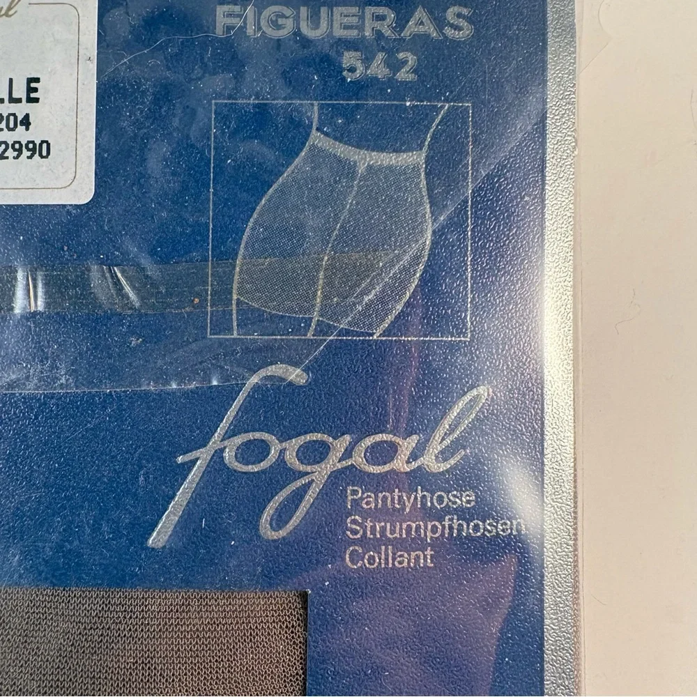 New Fogal Figuera Figueras 542 Women's Pantyhose Sz Small Brown Career‎ Dress